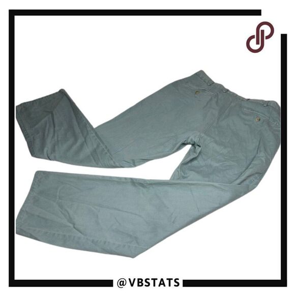 Peter Millar Seafoam Washed Raleigh Twill Chinos in‎ Men's Size 32W x 30L - Picture 4 of 9
